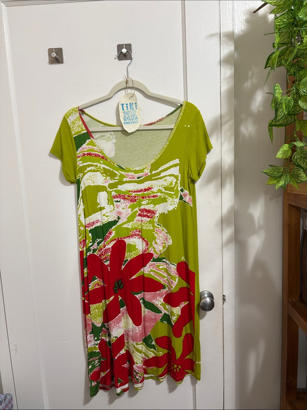 Tiare Tahiti Stretchy Print Dress Womens M 8-10